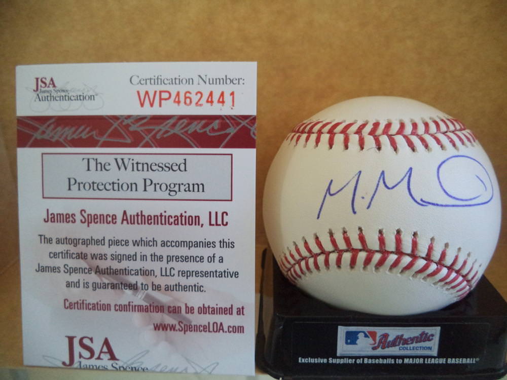 MANUEL MARGOT SAN DIEGO PADRES SIGNED AUTO ML BASEBALL JSA WP462441