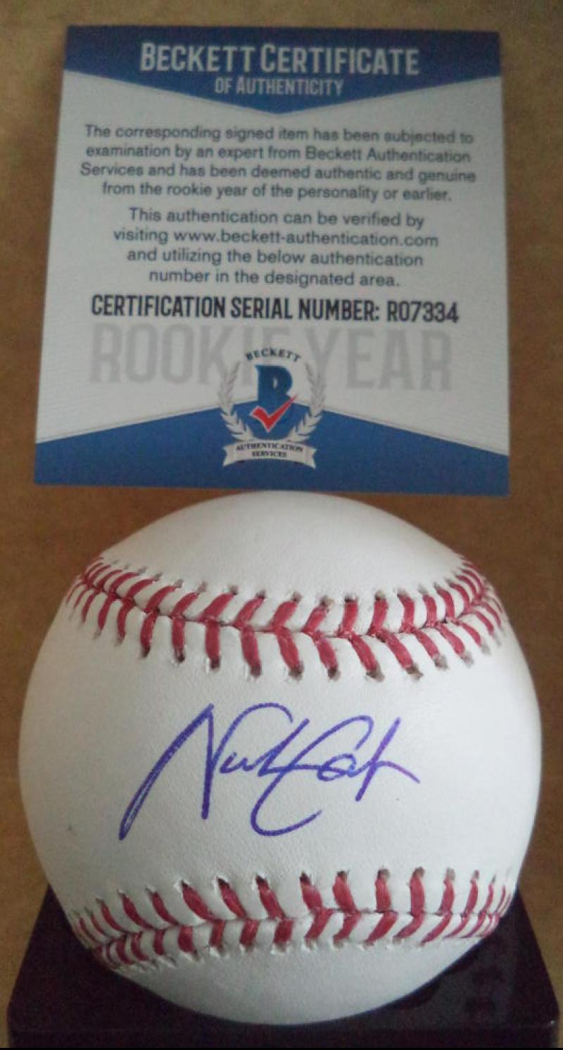 NICK GORDON MINNESOTA TWINS ROOKIE YEAR SIGNED AUTO ML BASEBALL BECKETT R07334
