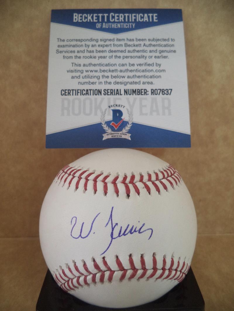 WANDER JAVIER MINNESOTA TWINS ROOKIE YEAR SIGNED M.L. BASEBALL BECKETT R07637