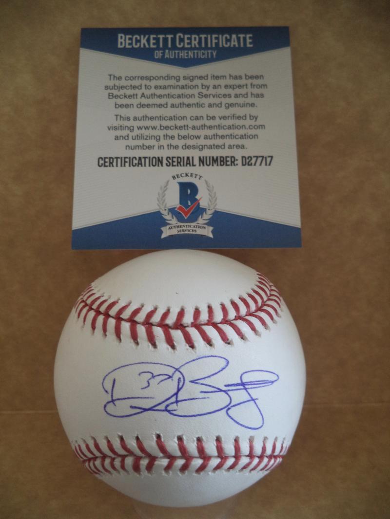 DYLAN BUNDY BALTIMORE ORIOLES SIGNED AUTOGRAPHED ML BASEBALL BECKETT D27717