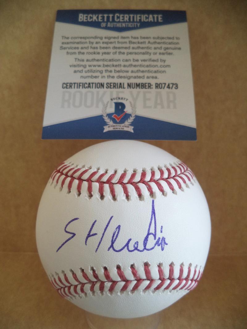 STARLING HEREDIA LA DODGERS ROOKIE YEAR SIGNED AUTO M.L BASEBALL BECKETT R07473