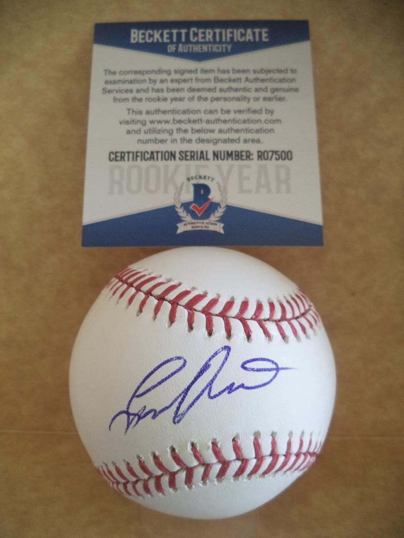 JHAILYN ORTIZ PHILLIES ROOKIE YEAR SIGNED AUTO M.L. BASEBALL BECKETT R07500