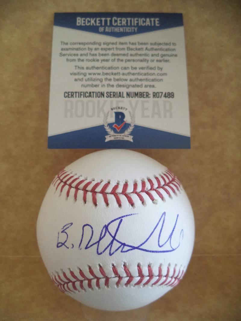 BLAKE RUTHERFORD WHITE SOX ROOKIE YEAR SIGNED AUTO ML BASEBALL BECKETT R07489
