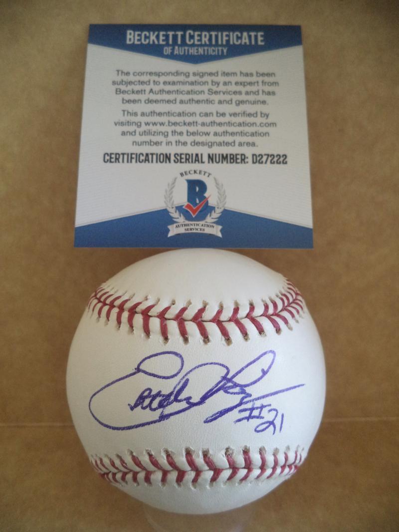 ESTEBAN LOAIZA WHITE SOX/DODGERS SIGNED AUTOGRAPH M.L BASEBALL BECKETT D27222