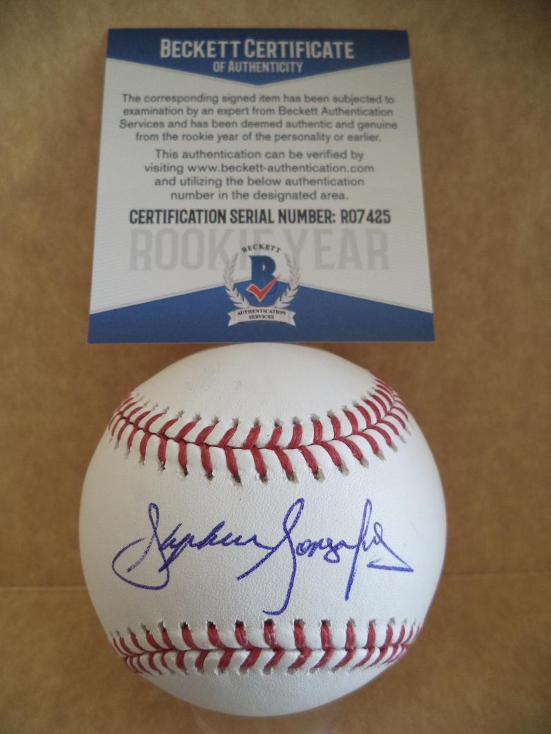 STEPHEN GONSALVES MINNESOTA TWINS ROOKIE YEAR SIGNED M.L BASEBALL BECKETT R07425