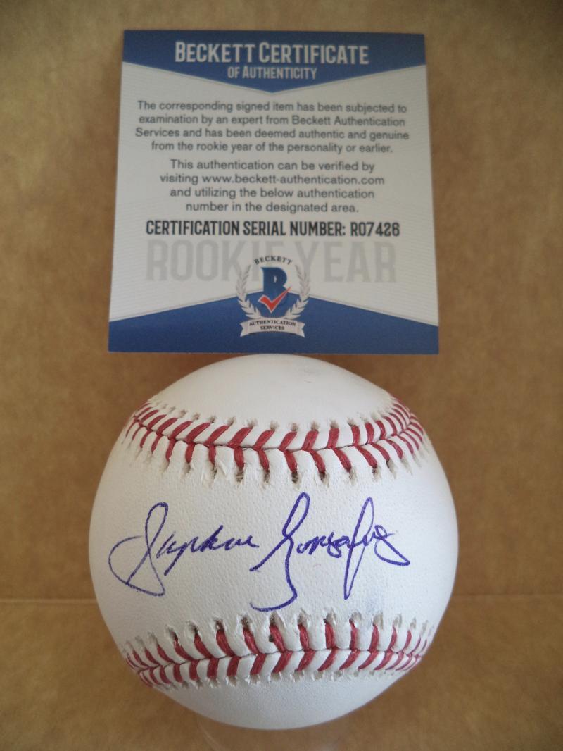 STEPHEN GONSALVES MINNESOTA TWINS ROOKIE YEAR SIGNED M.L BASEBALL BECKETT R07426