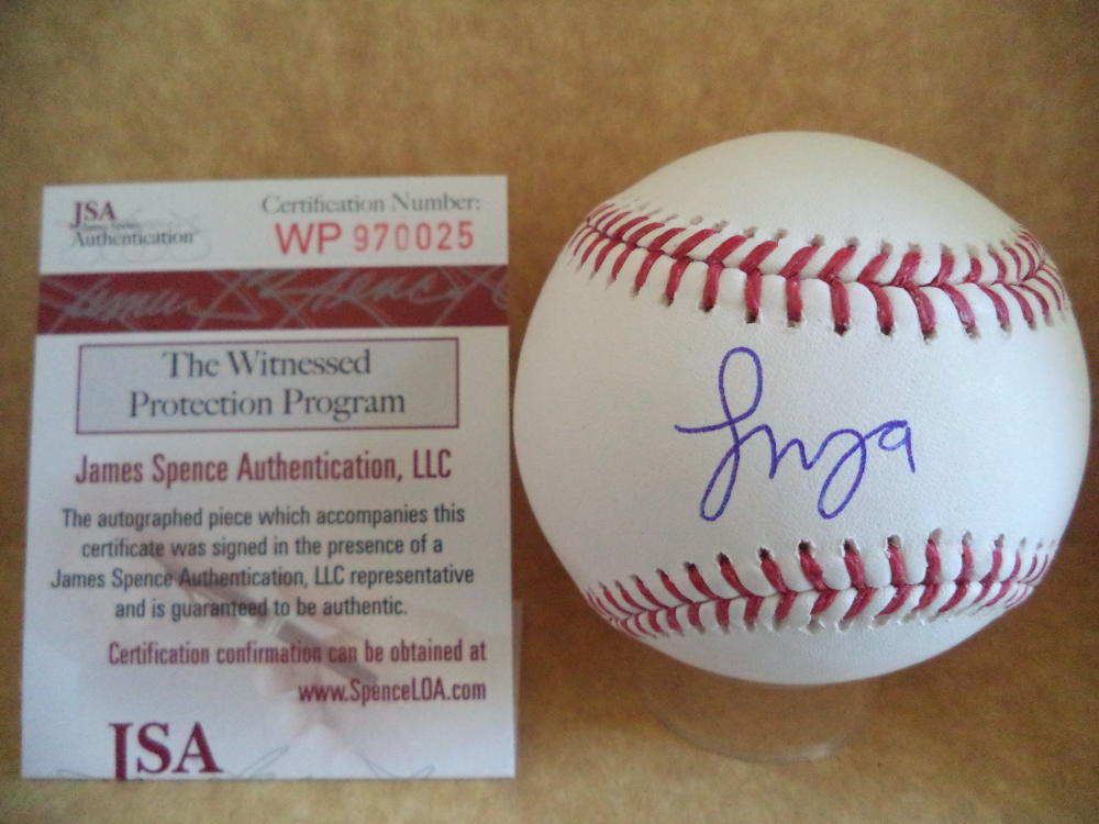 FRANCISCO MEJIA CLEVELAND INDIANS SIGNED AUTO M.L. BASEBALL JSA WP970025