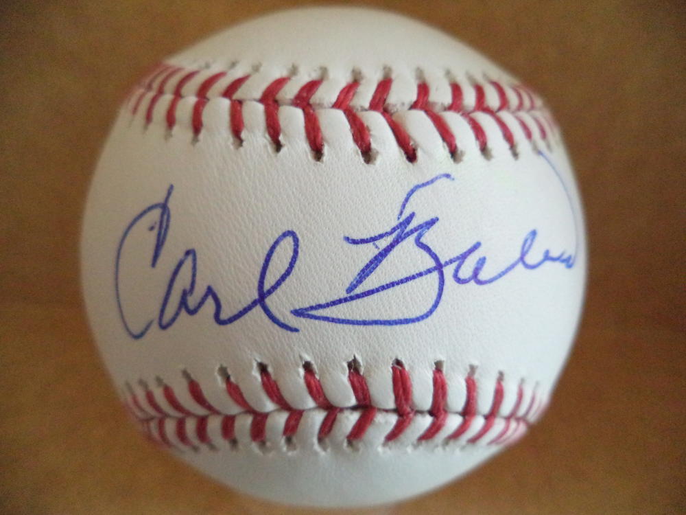CARL BOLES SAN FRANCISCO GIANTS RARE SIGNED AUTOGRAPHED M.L. BASEBALL W/COA