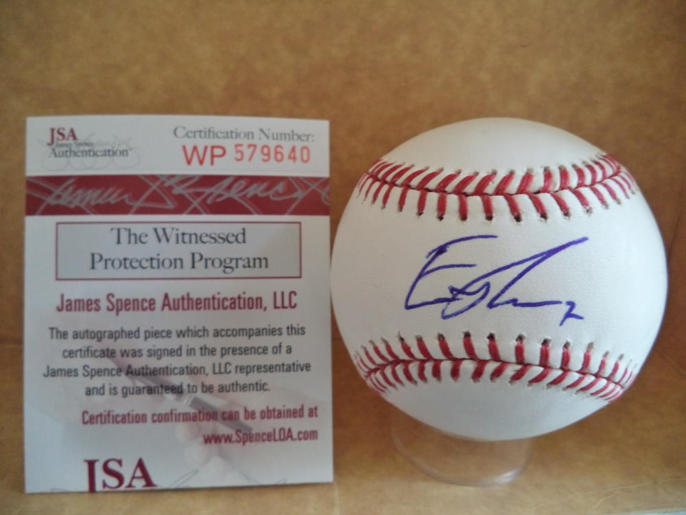 ERIC THAMES MILWAUKEE BREWERS SIGNED AUTOGRAPHED M.L. BASEBALL JSA WP579640