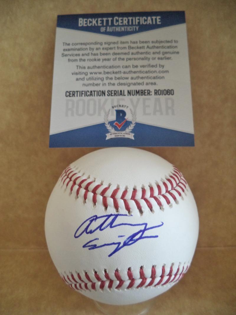 ANTHONY SEIGLER YANKEES 1ST RD PICK ROOKIE YEAR SIGNED ML BALL BECKETT R01060