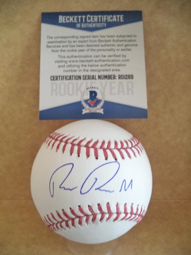 RONIEL RAUDES BOSTON RED SOX ROOKIE YEAR SIGNED M.L BASEBALL BECKETT R01269