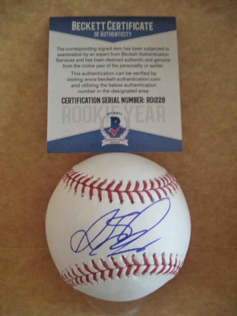 ARQUIMEDES GAMBOA PHILLIES ROOKIE YEAR SIGNED AUTO M.L. BASEBALL BECKETT R01228