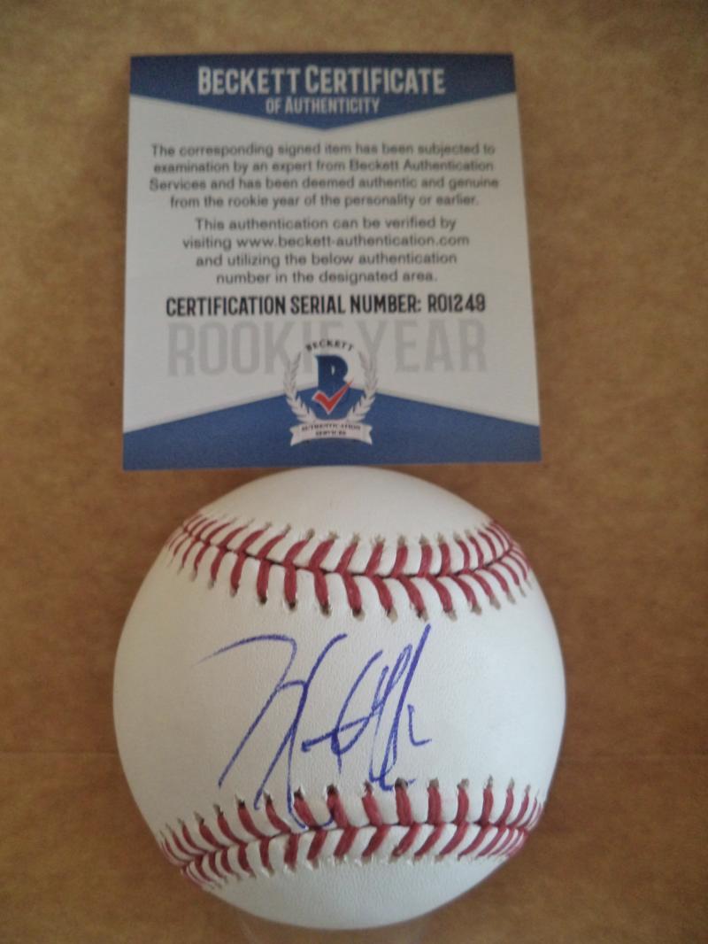 TYLER GAFFNEY PIRATES/PATRIOTS ROOKIE YEAR SIGNED M.L BASEBALL BECKETT R01249 COLLECTIBLE MEMORABILIA