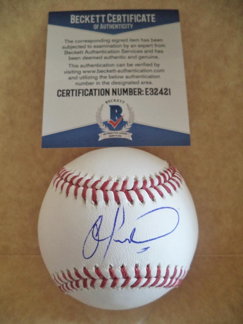 ODUBEL HERRERA PHILADELPHIA PHILLIES SIGNED AUTO M.L. BASEBALL BECKETT E32421