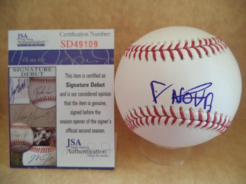 FREUDIS NOVA HOUSTON ASTROS SIGNATURE DEBUT SIGNED M.L. BASEBALL JSA SD49109