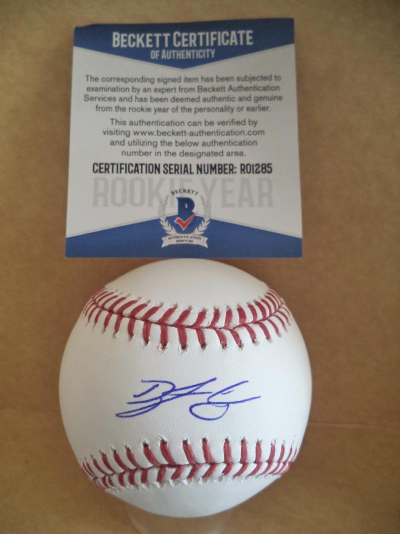 DYLAN COZENS PHILADELPHIA PHILLIES ROOKE YEAR SIGNED M.L. BASEBALL BECKETT R0128