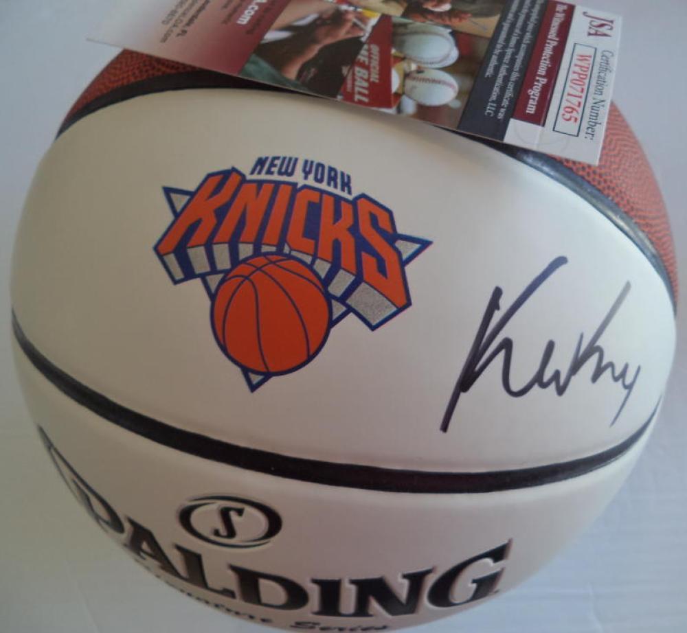 KEVIN KNOX NEW YORK KNICKS SIGNED AUTO LOGO BASKETBALL ROOKIE JSA WPP071765