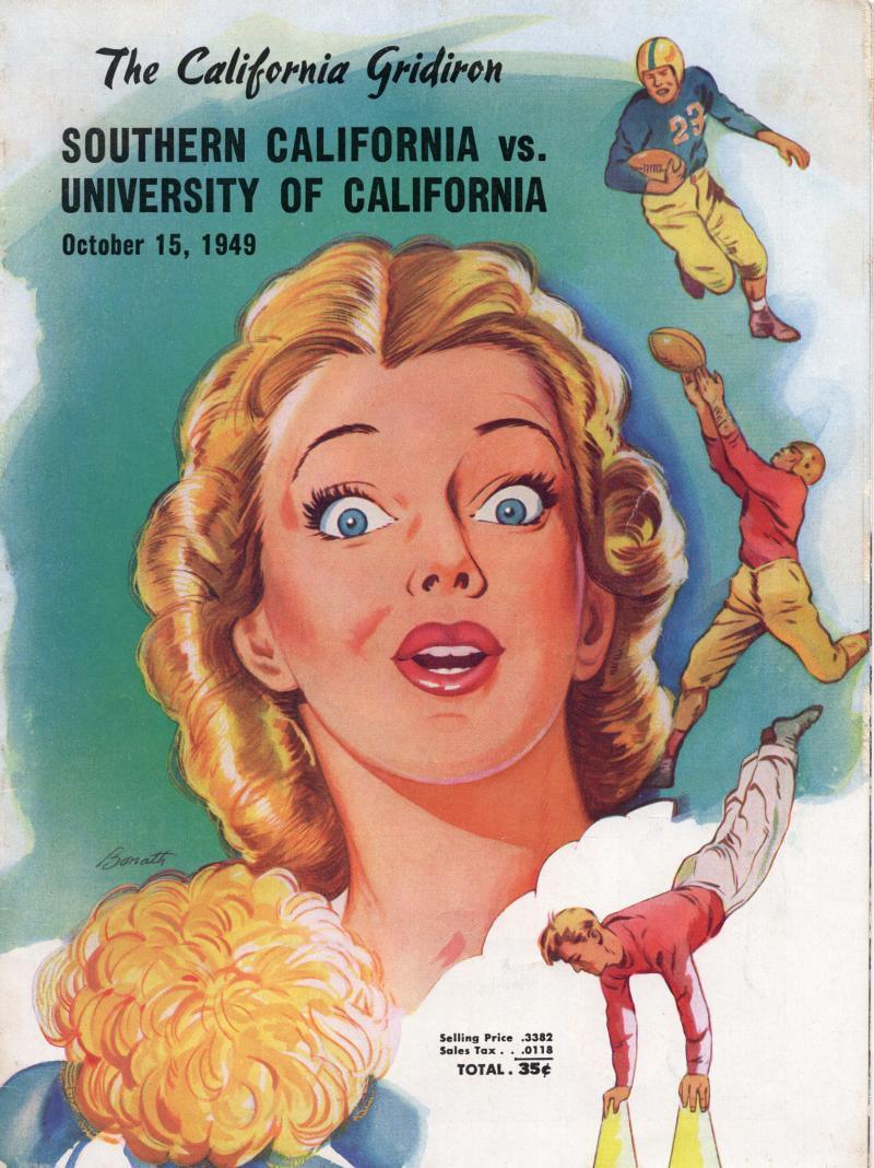 SOUTHERN CALIFORNIA VS CAL OCT 10, 1949 MINT PROGRAM