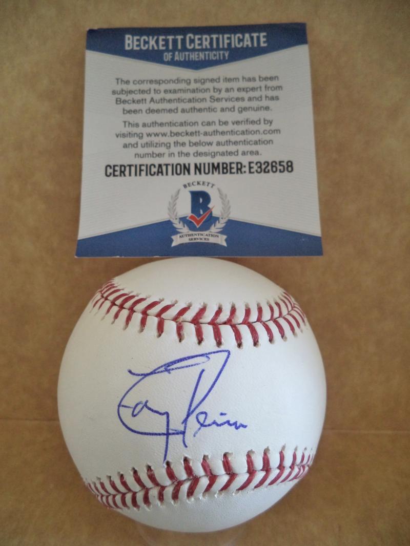 DAVID PARKINSON PHILADELPHIA PHILLIES SIGNED AUTO M.L. BASEBALL BECKETT E32658