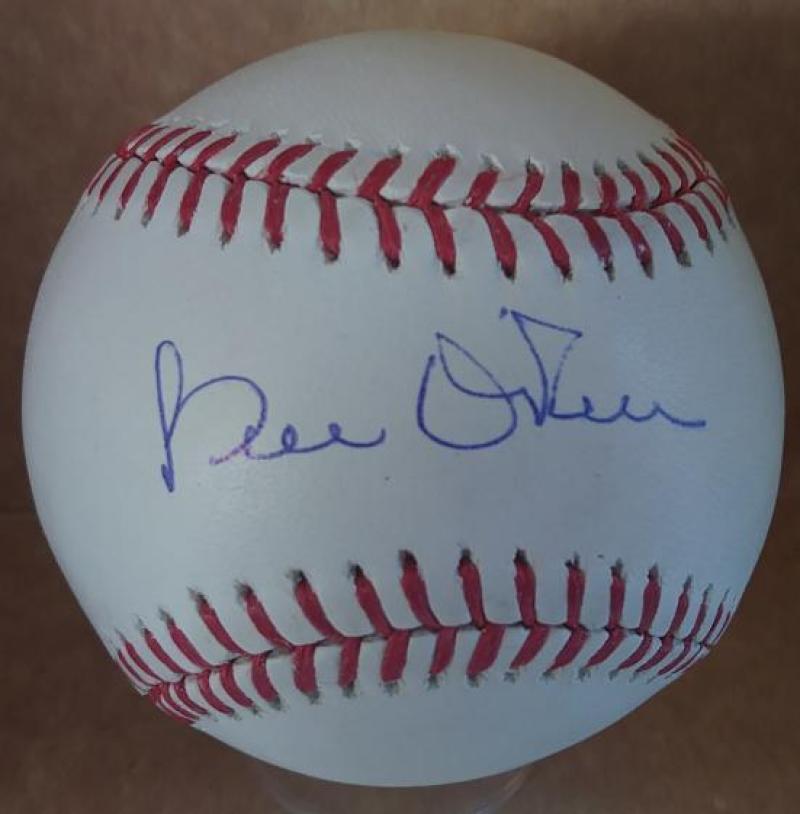 BILLY O'DELL ORIOLES/GIANTS DECEASED SIGNED AUTOGRAPHED M.L. BASEBALL W/COA