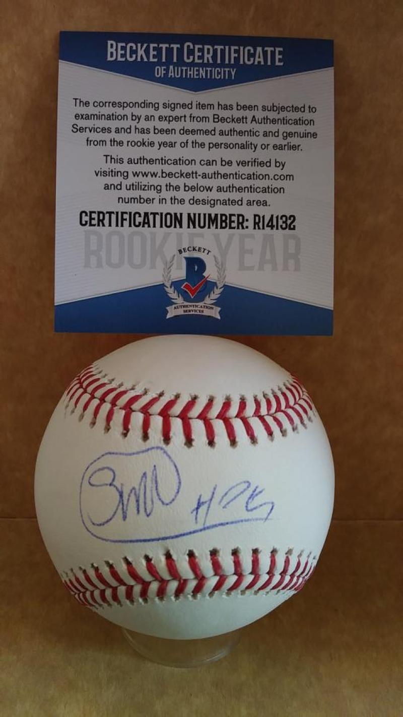 SEULY MATIAS KANSAS CITY ROYALS ROOKIE YEAR SIGNED M.L. BASEBALL BECKETT R14132