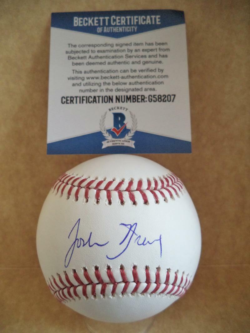 JOSH BREAUX NEW YORK YANKEES SIGNED AUTOGRAPHED M.L. BASEBALL BECKETT G58207