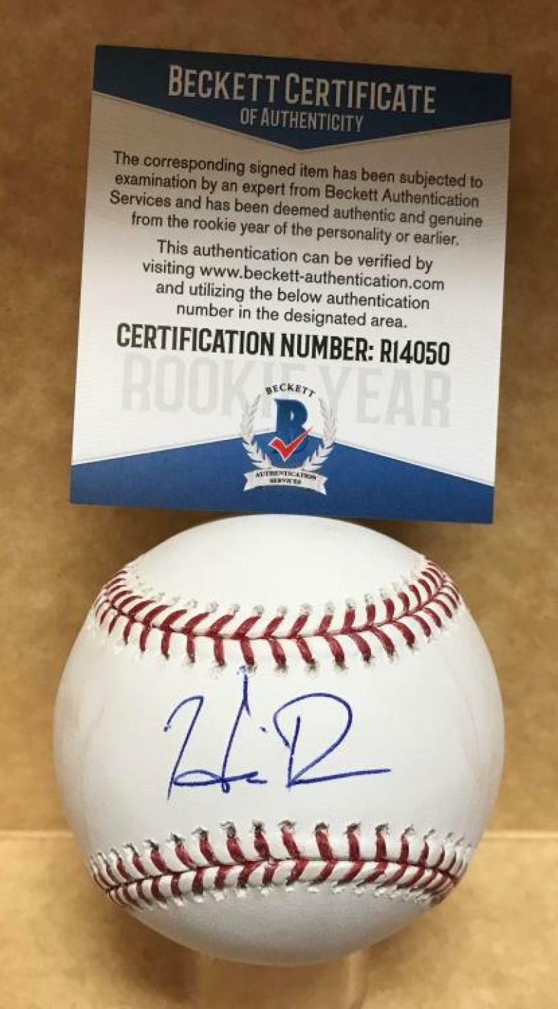 HUDSON POTTS SAN DIEGO PADRES ROOKIE YEAR SIGNED M.L. BASEBALL BECKETT R14051