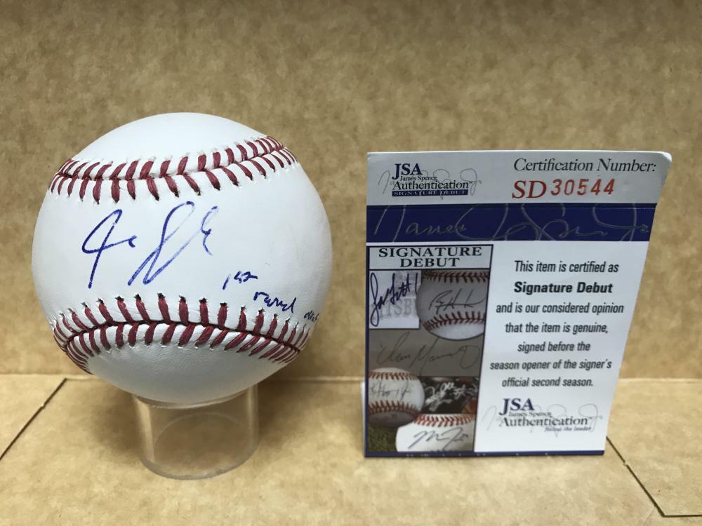 FORREST WHITLEY 1ST ROUND DRAFT PICK SIGNED M.L. BASEBALL JSA SD30544