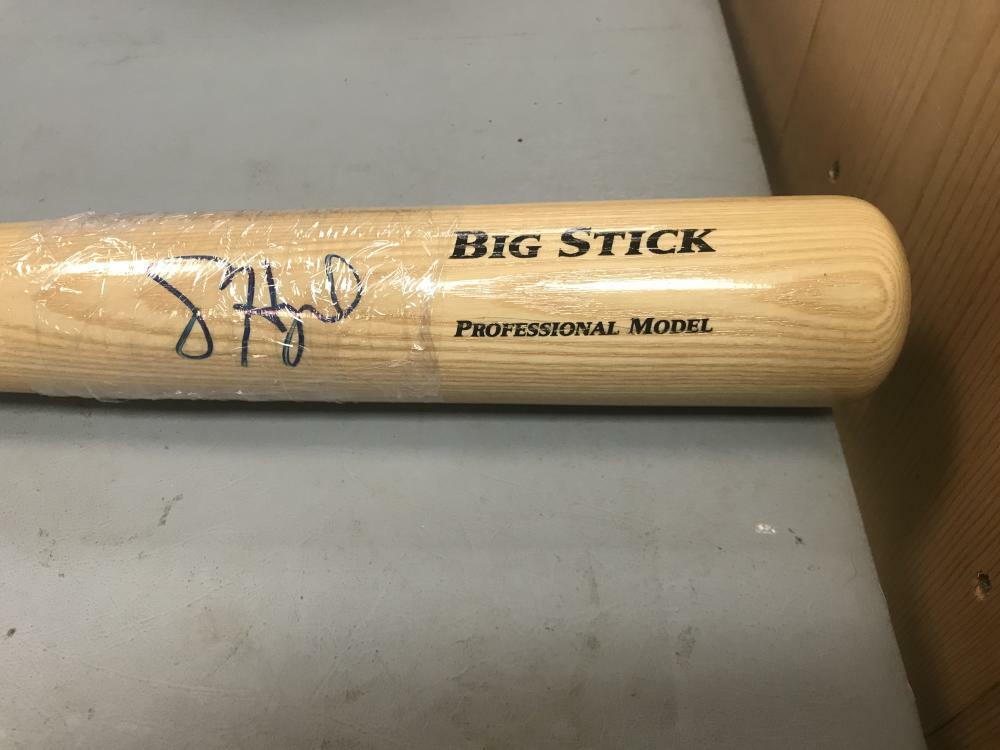 JASON HEYWARD CHICAGO CUBS SIGNED BLONDE RAWLINGS BIG STICK BAT JUST MINORS COA