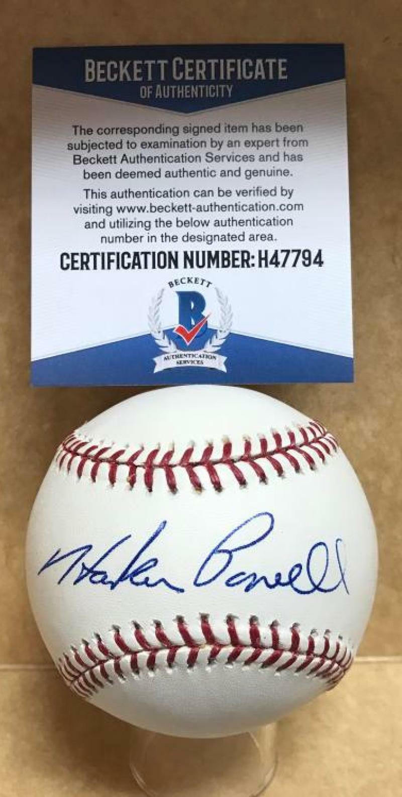 HOSKEN POWELL MINNESOTA TWINS SIGNED M.L. BASEBALL BECKETT H47794