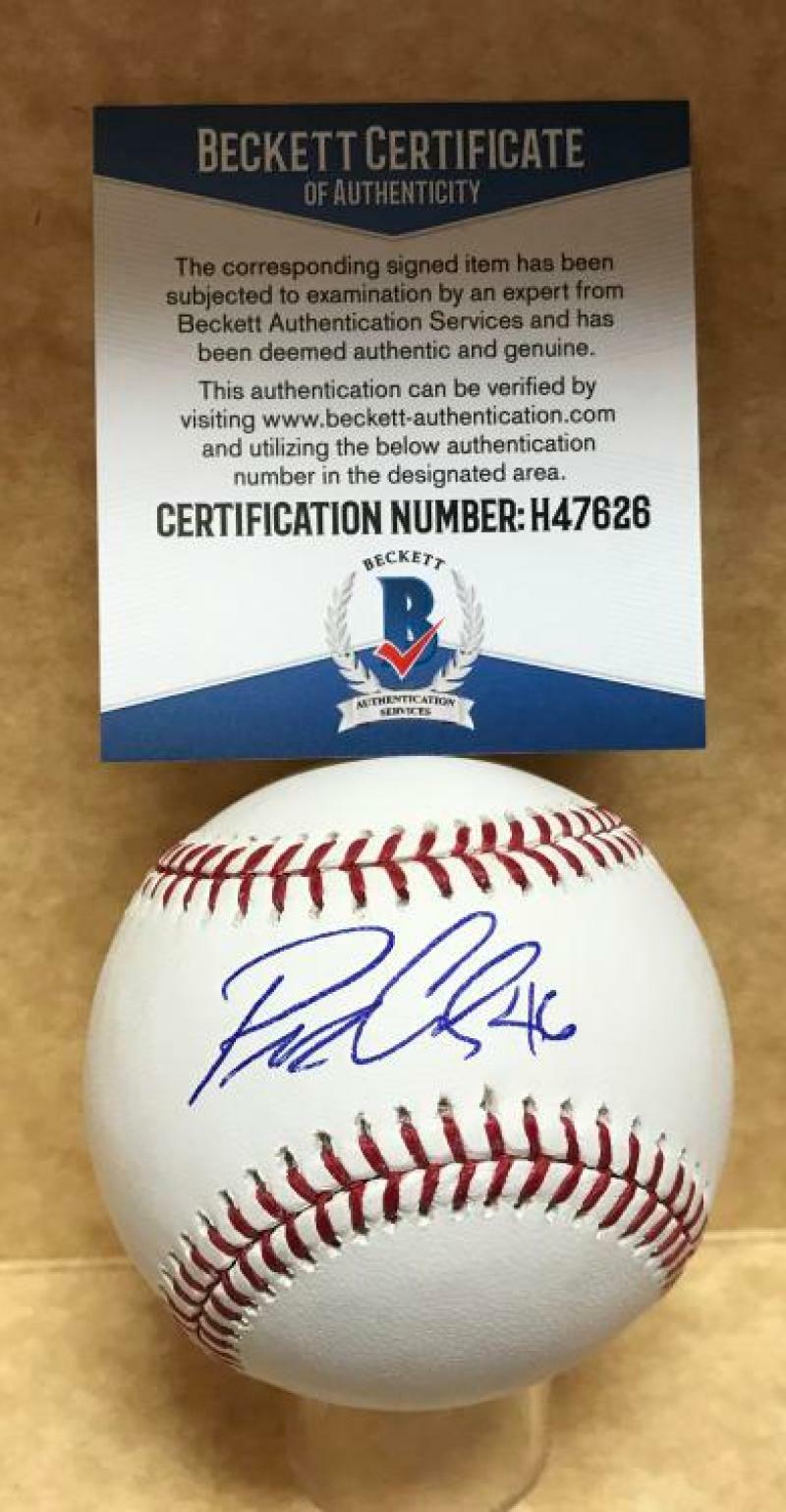 PATRICK CORBIN WASHINGTON NATIONALS SIGNED AUTO M.L. BASEBALL BECKETT H47626