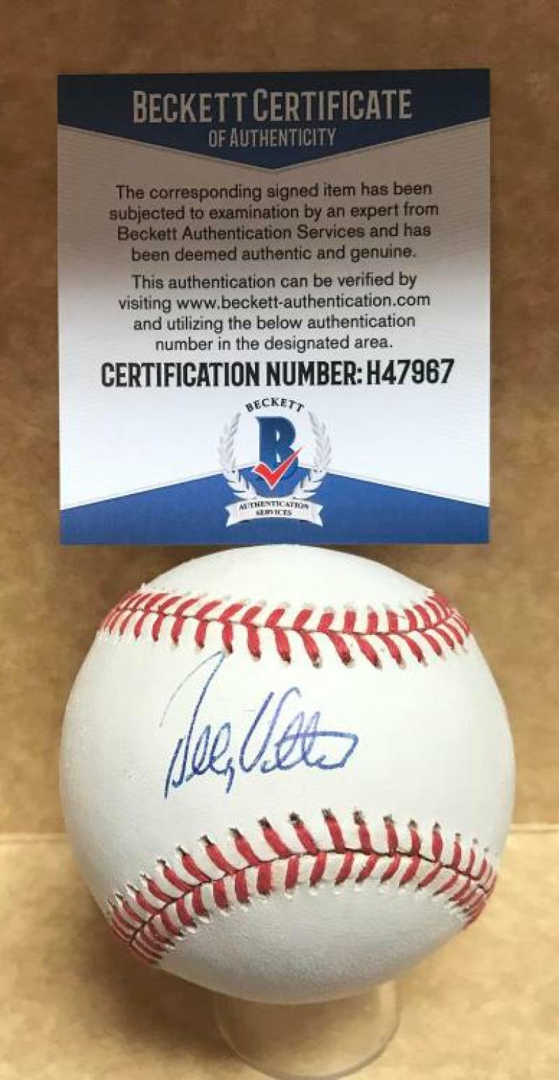 BOBBY VALENTINE METS/DODGERS SIGNED AUTO N.L. BASEBALL BECKETT H47967