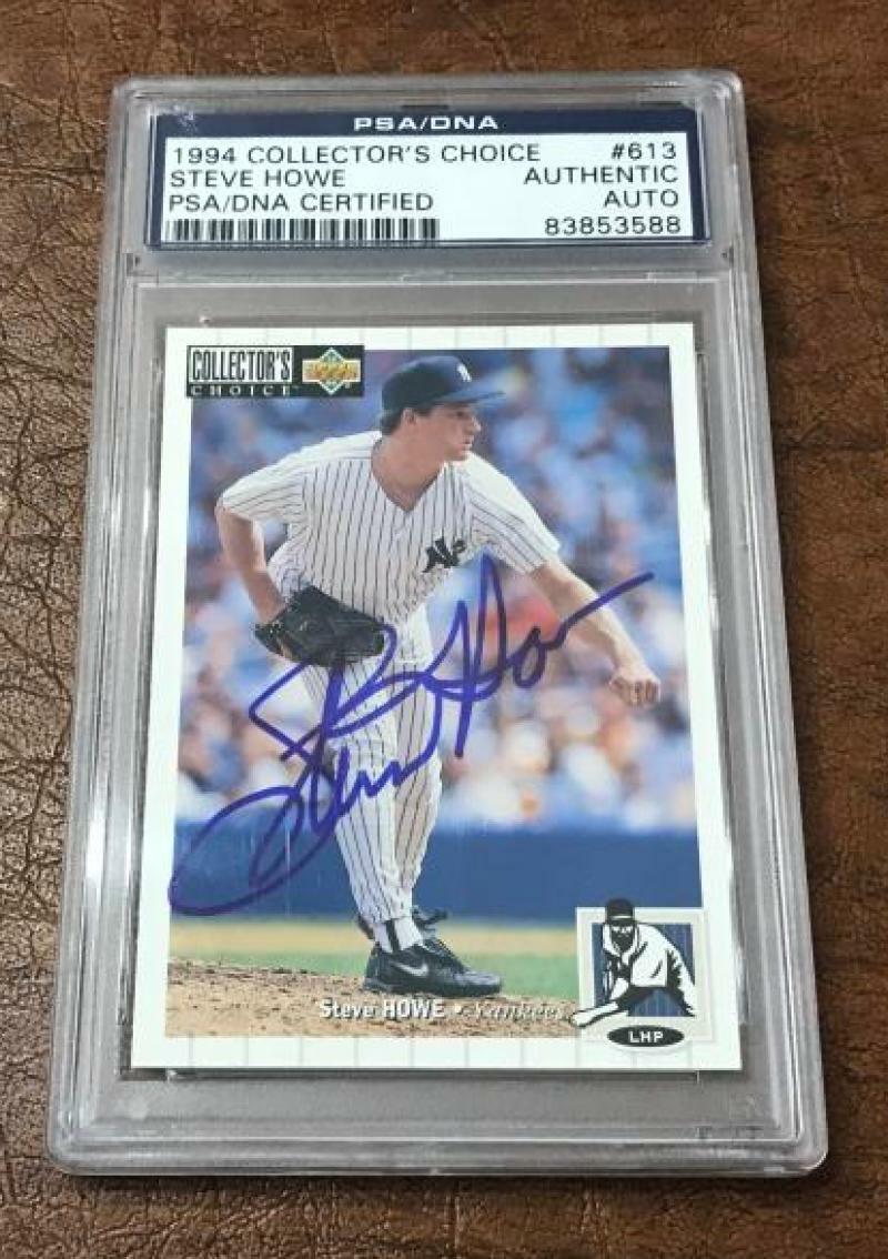1994 COLLECTOR'S CHOICE STEVE HOWE DECEASED SIGNED CARD PSA AUTHENTIC