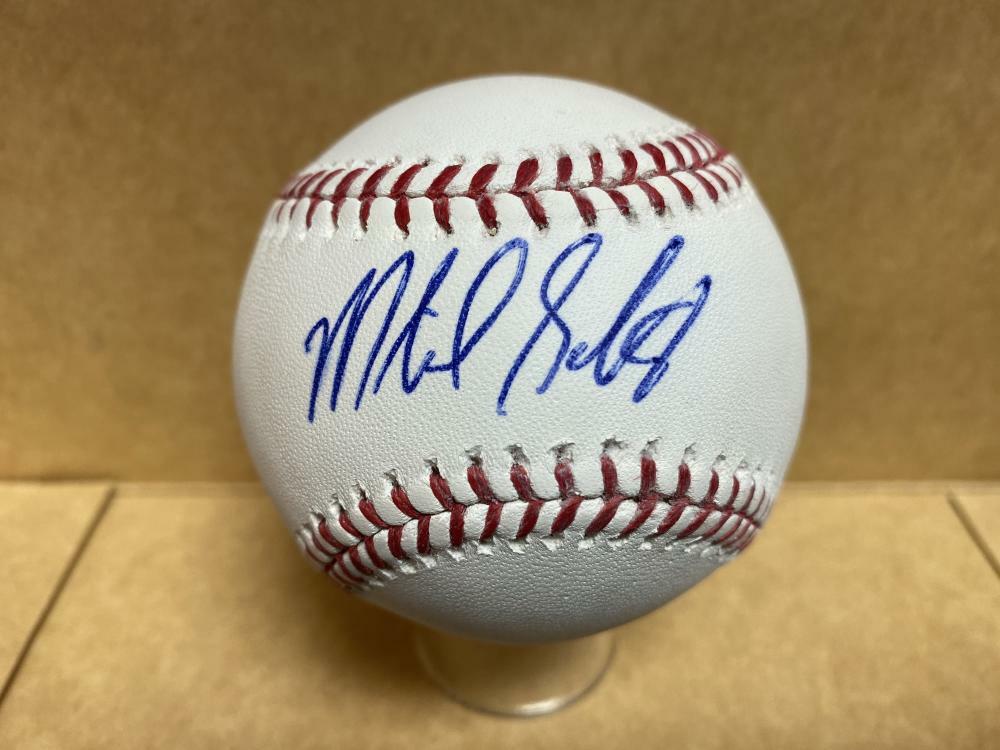 MICHAEL GETTYS SAN DIEGO PADRES SIGNED AUTOGRAPHED M.L. BASEBALL W/ COA