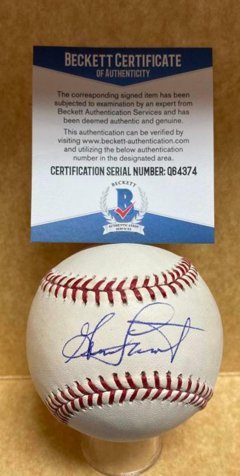 GENE LAMONT PITTSBURGH PIRATES SIGNED AUTOGRAPHED M.L. BASEBALL BECKETT Q64374