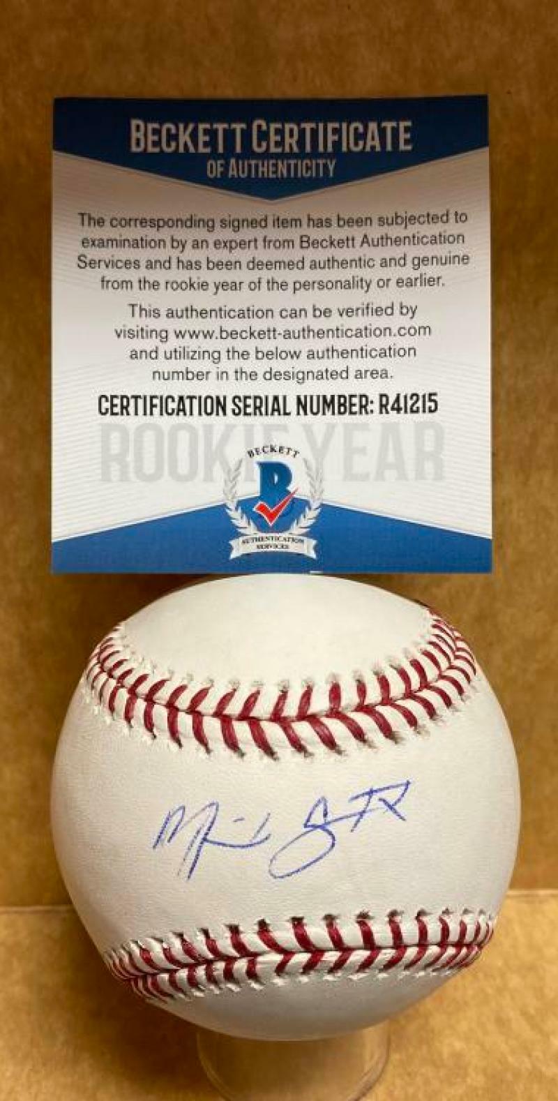 MADISON STOKES PHILADELPHIA PHILLIES ROOKIE YEAR SIGNED M.L. BASEBALL R41215