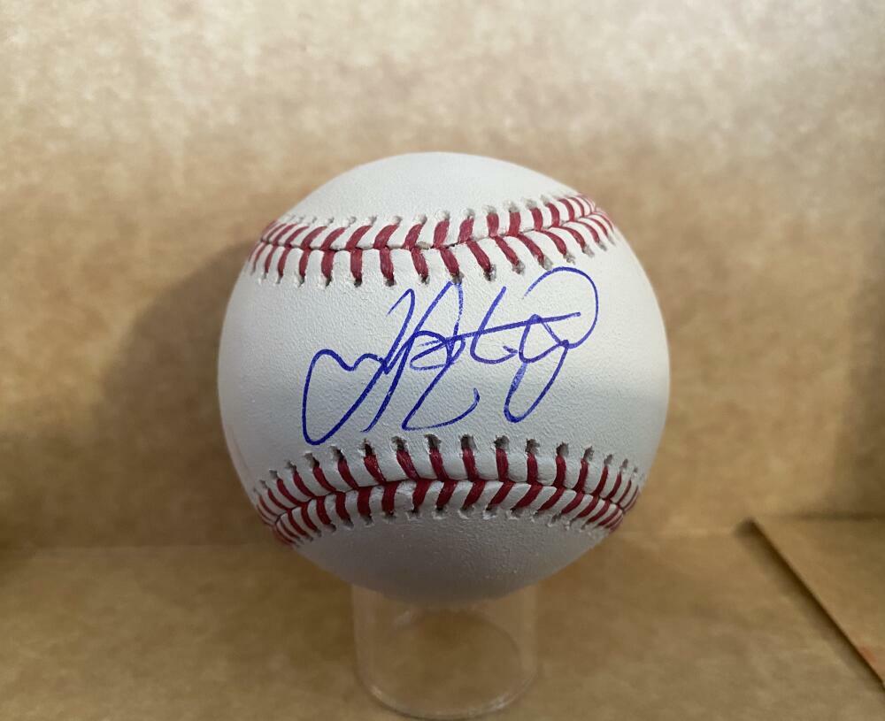 JT CHARGOIS TWINS/DODGERS SIGNED AUTOGRAPHED M.L. BASEBALL W/ COA
