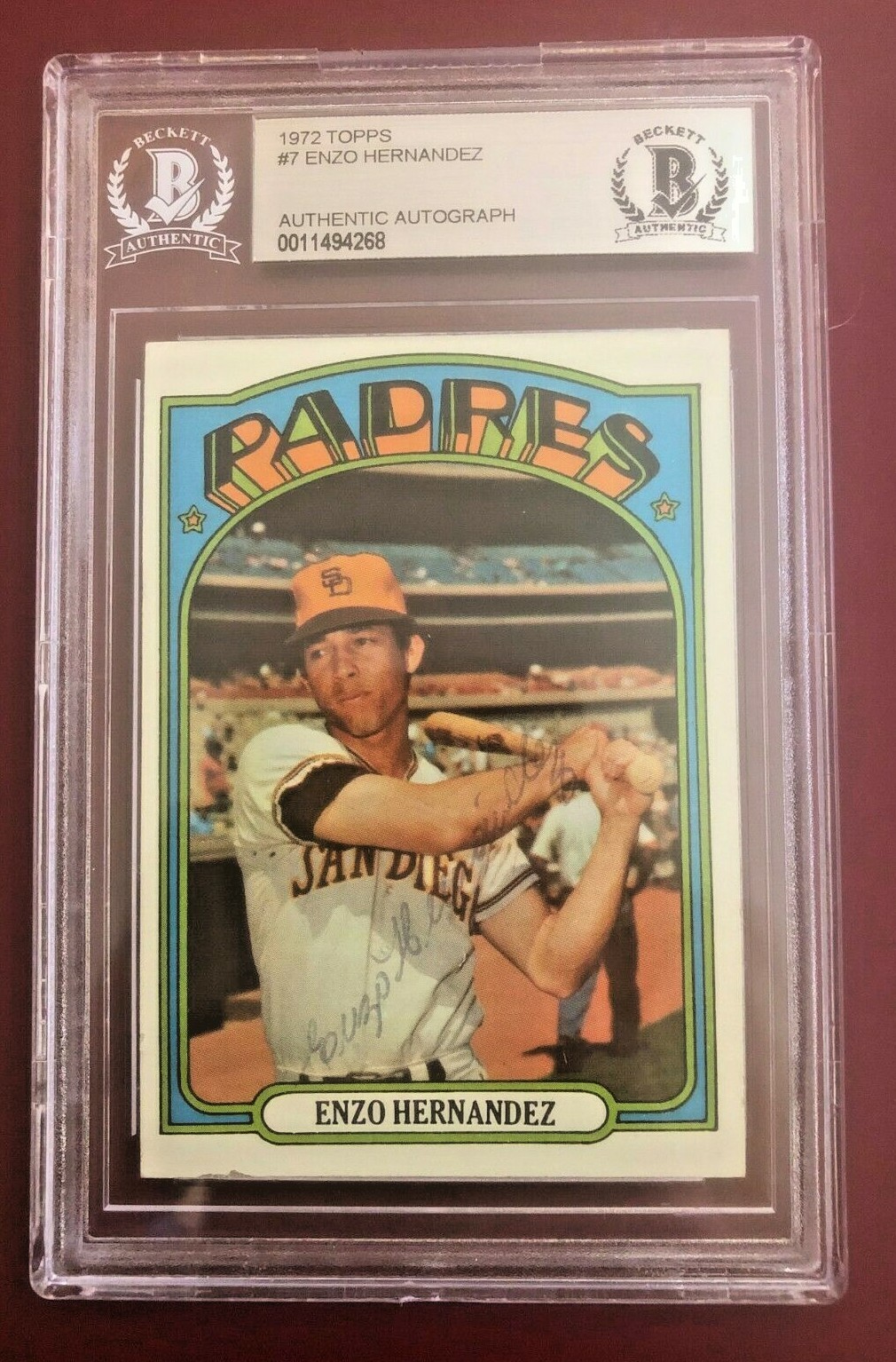 1972 TOPPS ENZO HERNANDEZ #7 PADRES