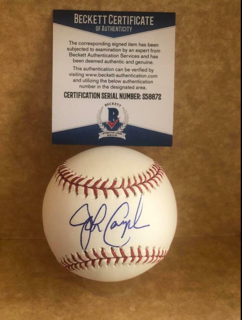 JOHN CANGELOSI PIRATES/METS SIGNED AUTOGRAPHED M.L. BASEBALL BECKETT S58872