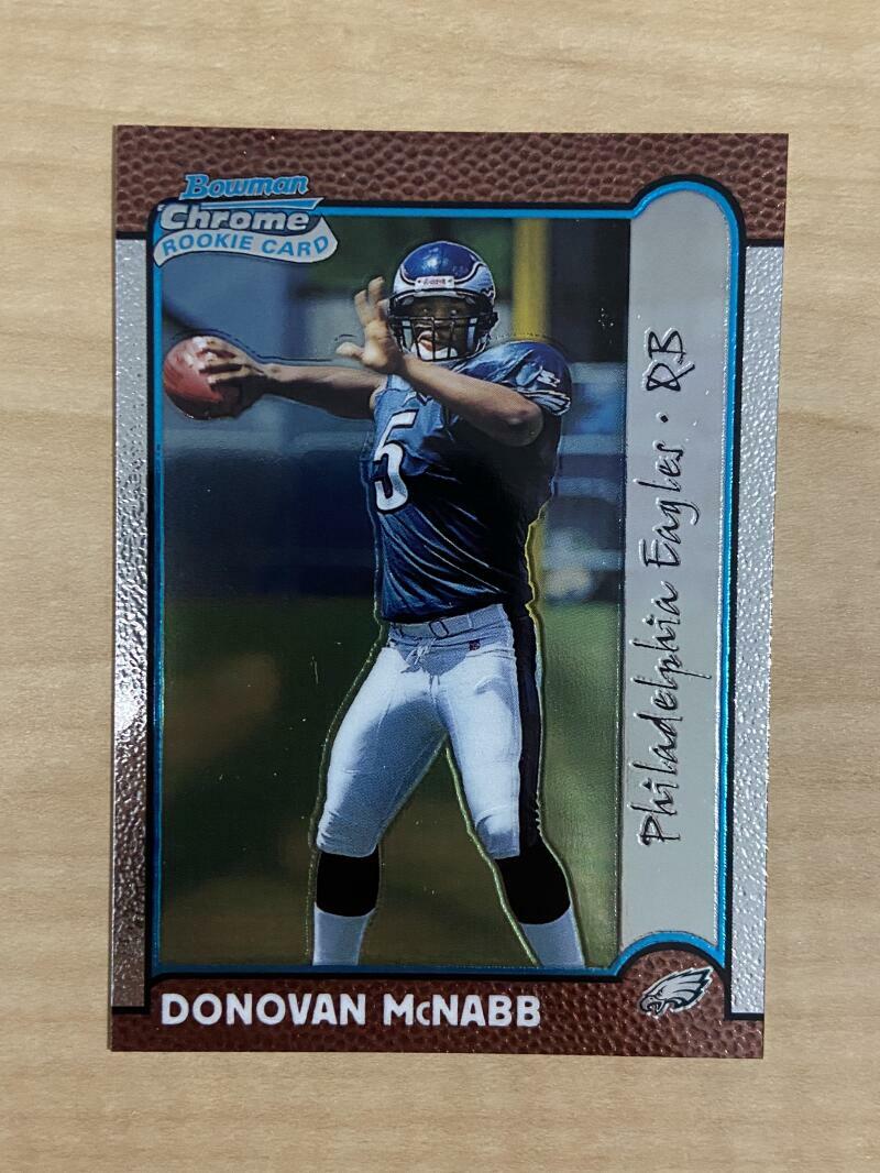 DONOVAN MCNABB PHILADELPHIA PHILLIES 1999 BOWMAN CHROME CARD #168 rookie
