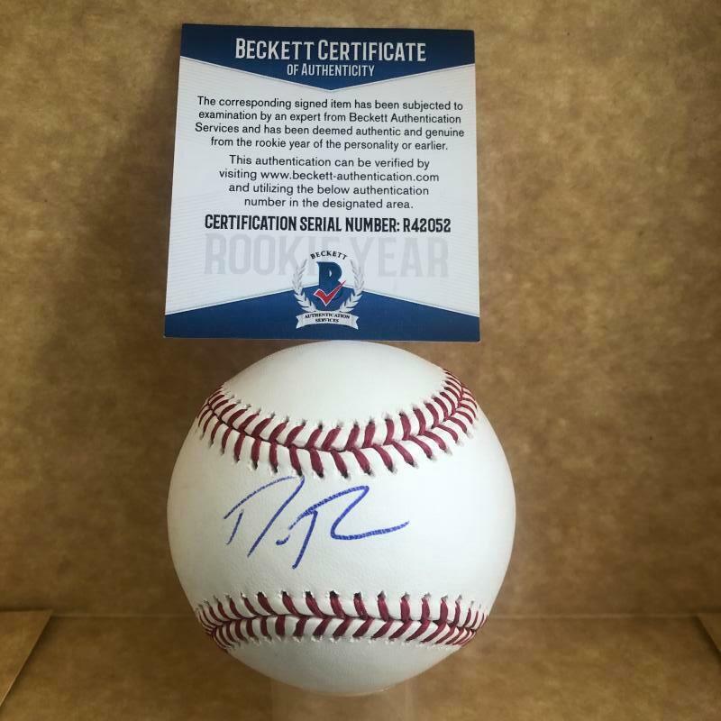 DAVID PARKINSON PHILADELPHIA PHILLIES ROOKIE YEAR SIGNED M.L. BASEBALL BECKETT R
