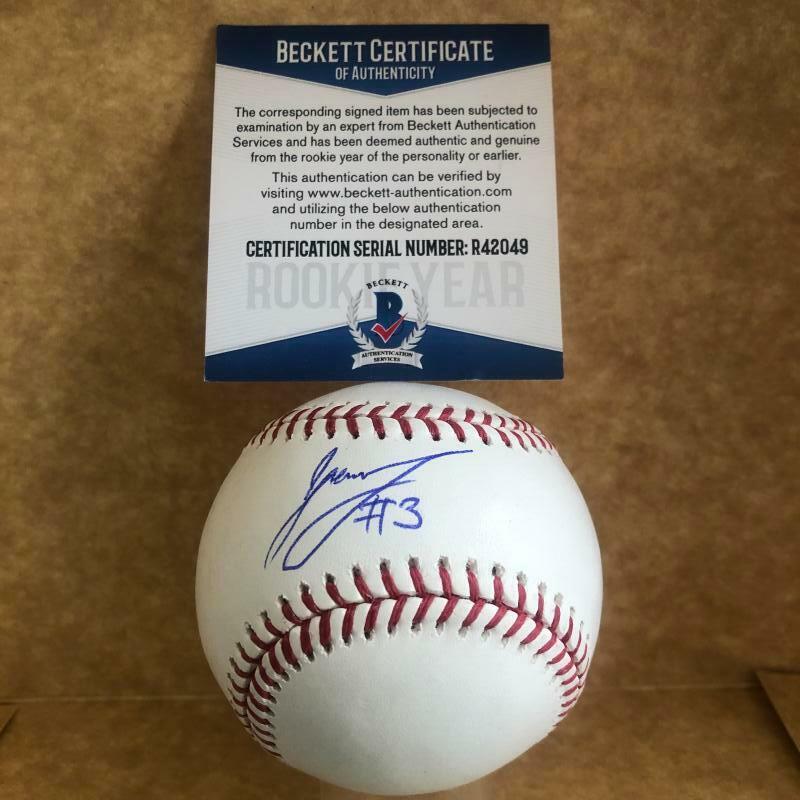 LUIS GARCIA PHILADELPHIA PHILLIES ROOKIE YEAR signe M.L. BASEBALL BECKETT R42049