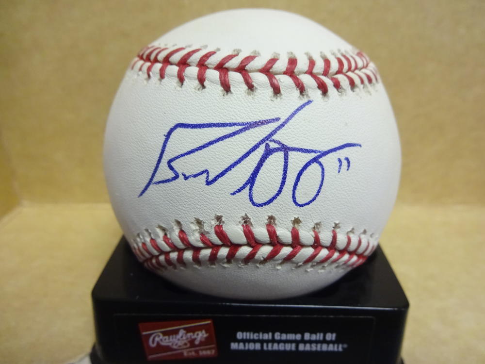 BRAD HAWPE COLRADO ROCKIES/PADRES SIGNED M.L. BASEBALL W/COA