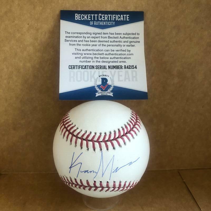 KAMERON MISNER MIAMI MARLINS ROOKIE YEAR SIGNED AUTO M.L. BASEBALL BAS R42154
