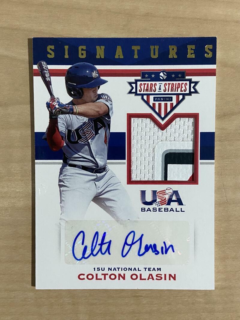 2017 USA STARS & STRIPES COLTON OLASIS USA JERSEY AUTO 6/6