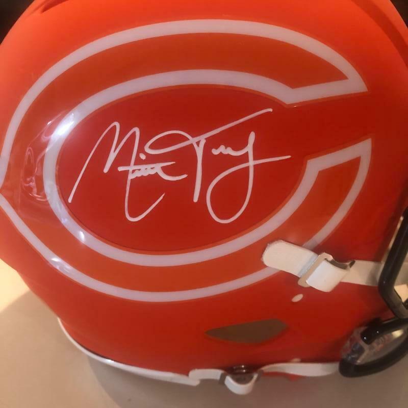 MITCHELL TRUBISKY BEARS SIGNED FULL SIZE AUTH. SPEED AMP HELMET FANATICS