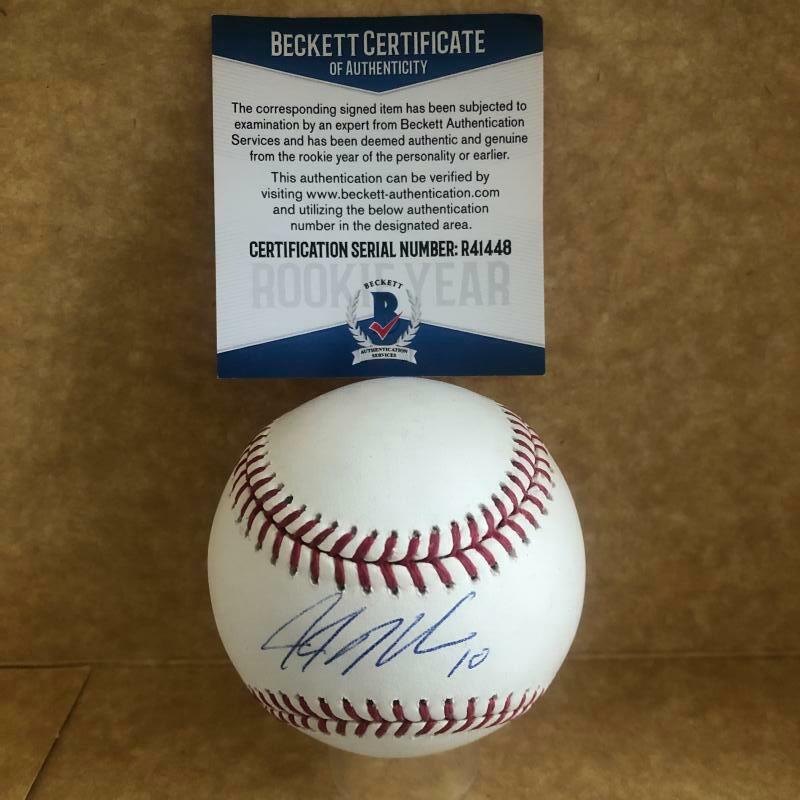 J.J. MATJEVIC HOUSTON ASTROS ROOKIE YEAR SIGNED AUTO M.L. BASEBALL BECKETT R4144