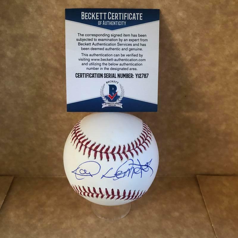 DON DEMETER PHILLIES/DODGERS SIGNED AUTOGRAPHED M.L. BASEBALL BECKETT Y12787