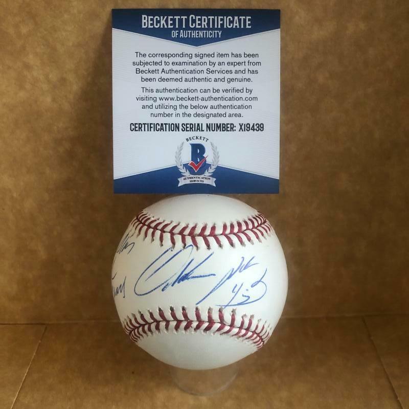 ODALIS PEREZ ALL STAR FROM LAST YEAR SIGNED AUTO M.L. BASEBALL BECKETT X19439