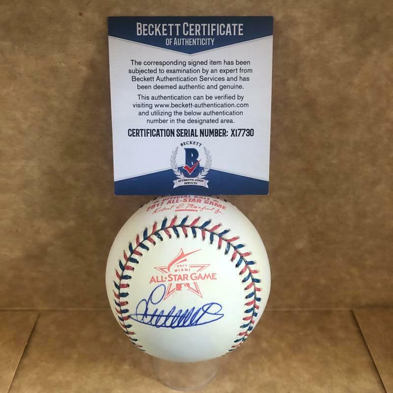 LUIS SEVERINO NEW YORK YANKEES SIGNED 2017 ALL STAR GAME BASEBALL BECKETT X17730